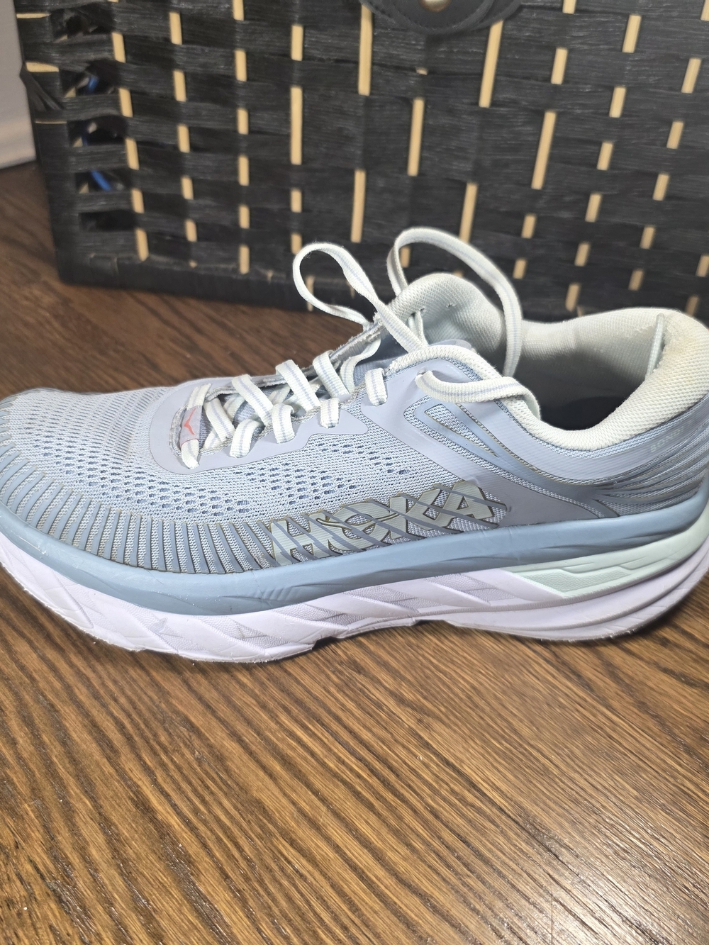 Hoka One Bondi 7 Women's Light Blue Size 8.5 Athletic Shoes